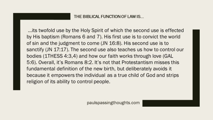 The Spirit's Use of Law